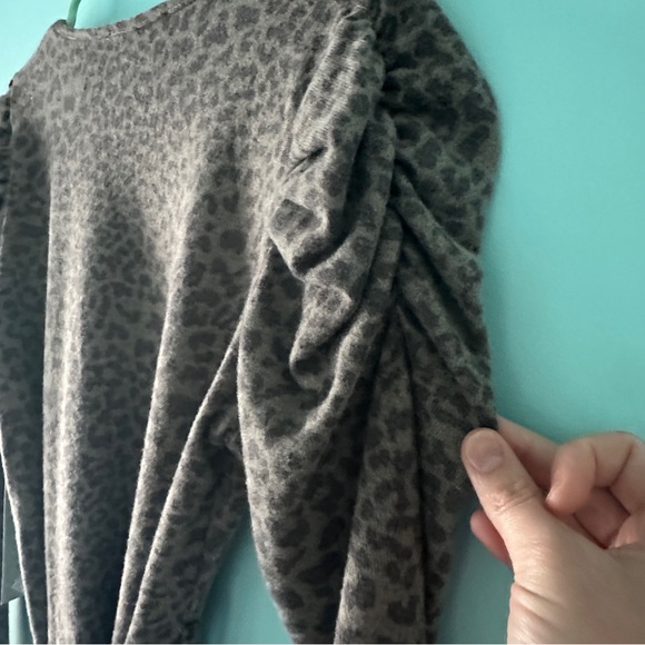 NWT Absolutely Famous Women’s Brushed Puff Sleeve MIDI Dess Size Small - Picture 2 of 6